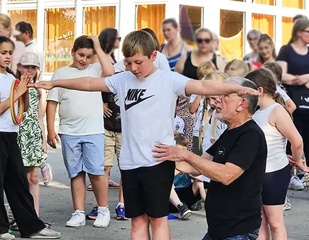Aktion beim Schulfest