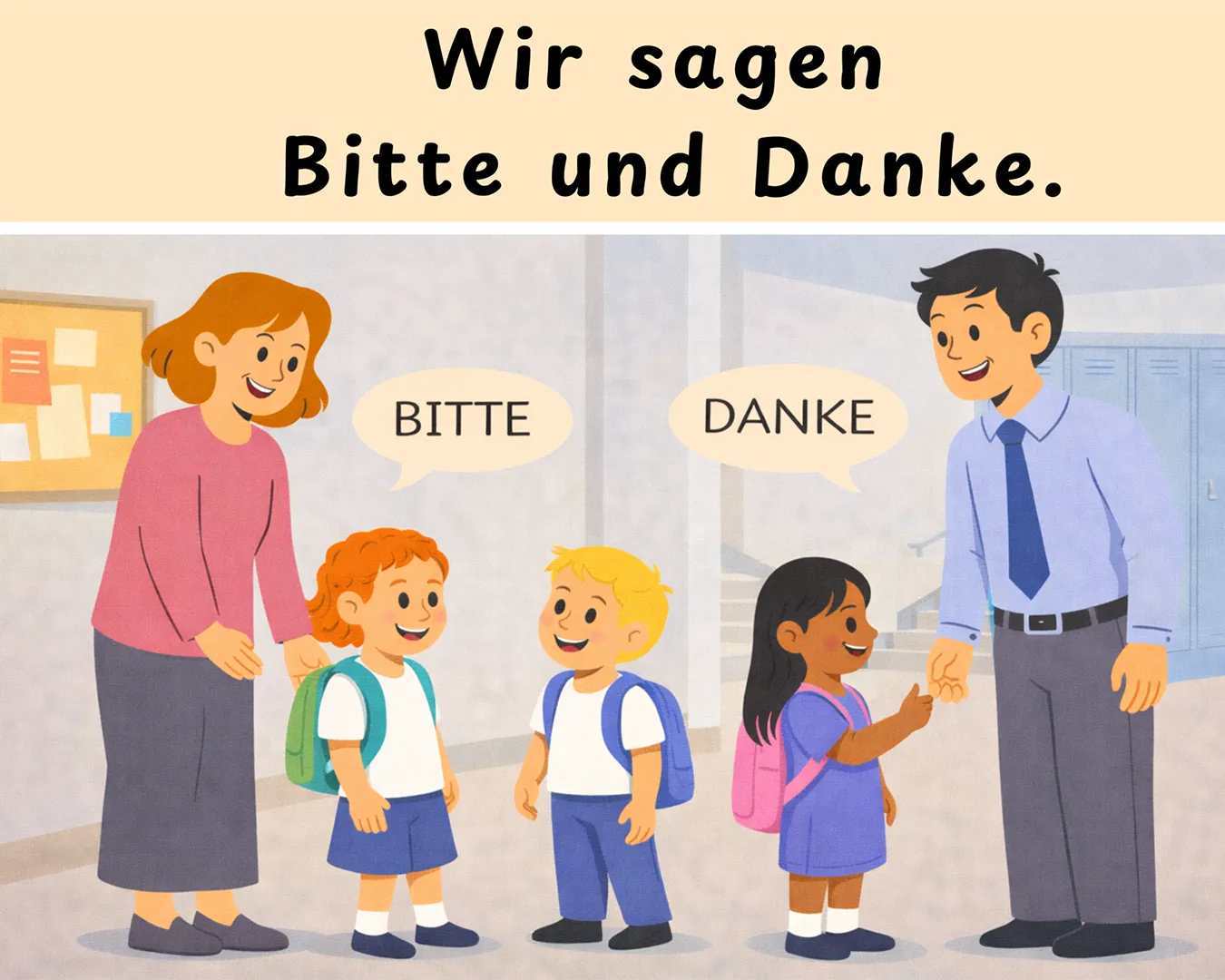 Motto des Monats Februar 2026: Wir sagen Bitte und Danke.