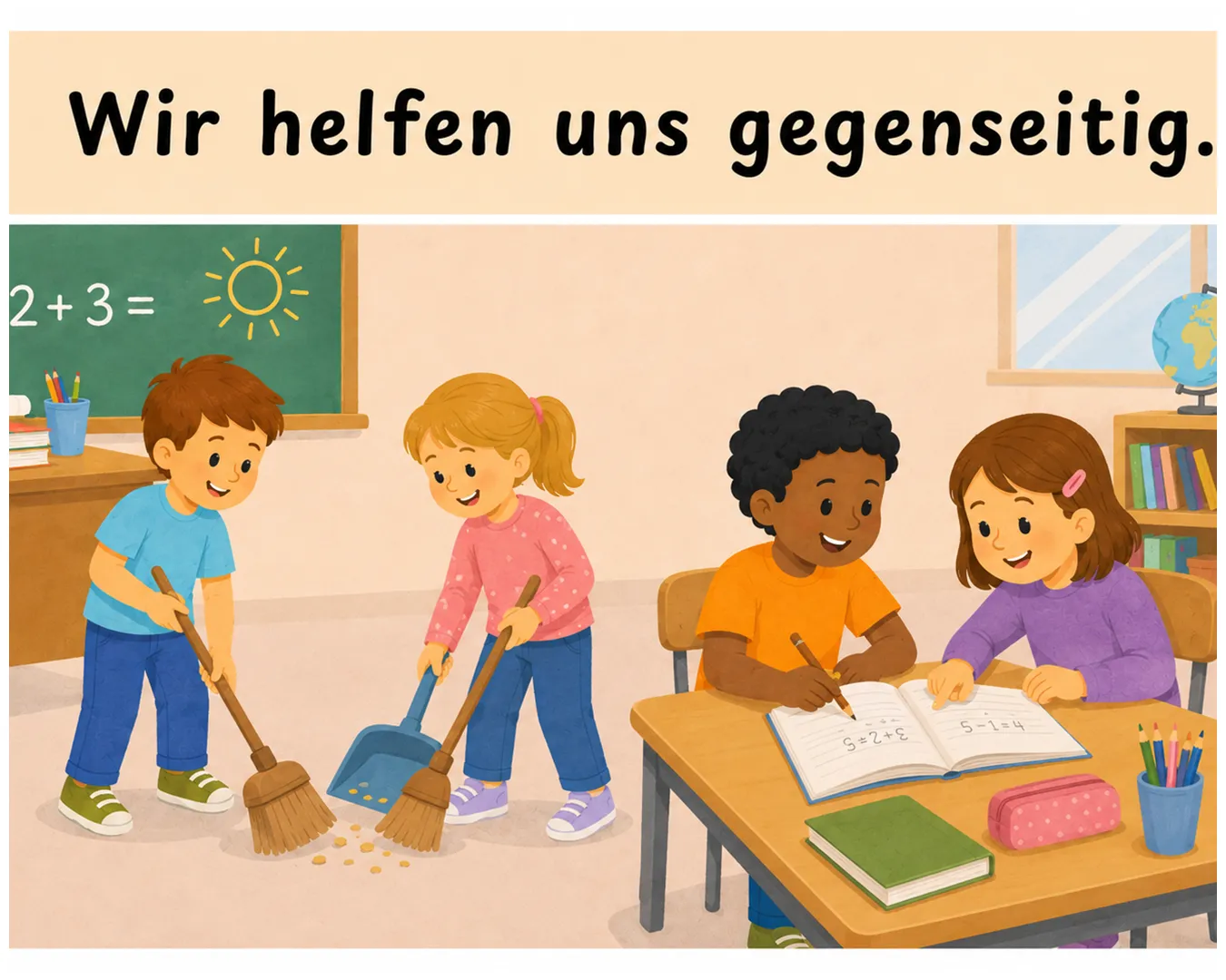 Motto des Monats Oktober 2026: Wir helfen uns gegenseitig